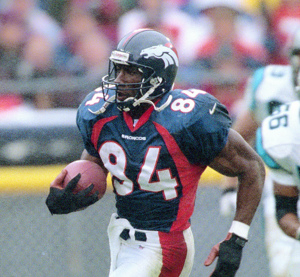 Shannon Sharpe, Savannah State - Hall of Fame Class of 2011 playing for the Denver Broncos.