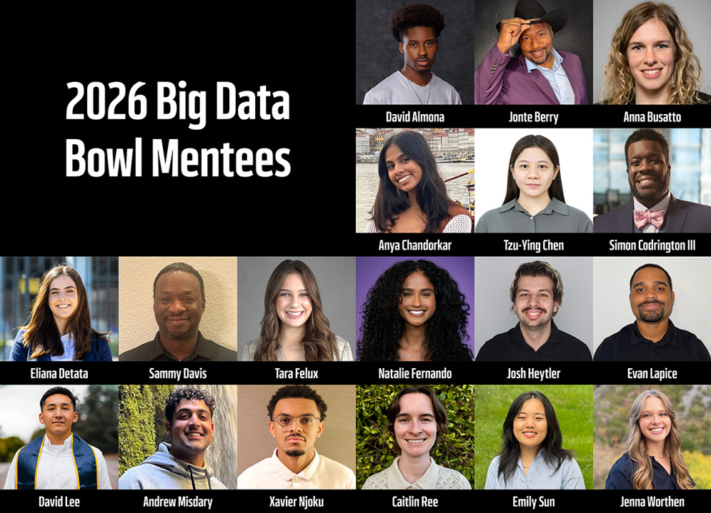 Members of the 2026 Big Data Bowl Mentorship Program.