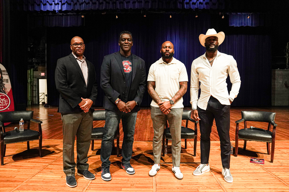 Left to right: Avis Roper, Robert Porcher III, Antoine Bethea, Darius &#x201C;Shaq&#x201D; Leonard